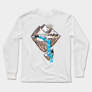 Mountain Waterfalls Long Sleeve T-Shirt